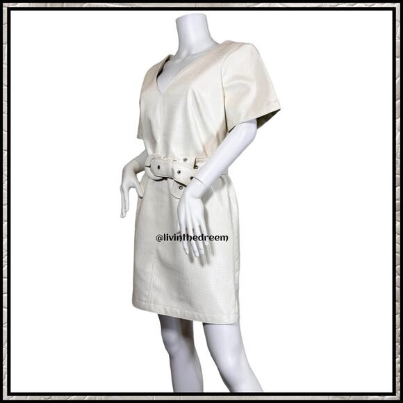 Cinq a Sept Abytha Belted Faux Leather Minidress
Alabaster SZ 8 $395 - Picture 6 of 15